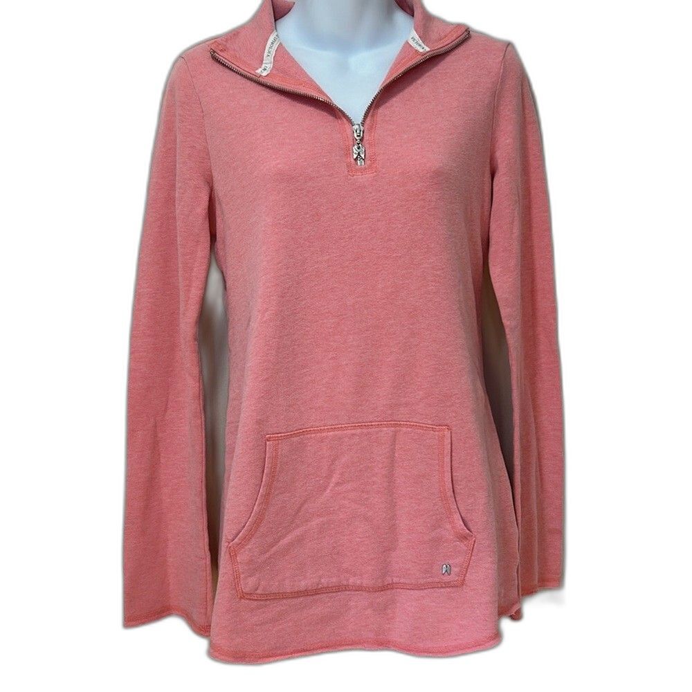 Victoria's Secret Quarter Zip Lightweight Womens Sweatshirt Sz Small Angel Wings